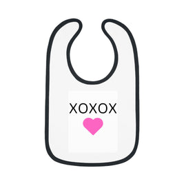 XOXOX Baby Bib Pink Heart