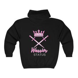 Warrior Status Pink Unisex Heavy Blend Full Zip Hooded Sweatshirt