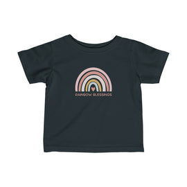 Rainbow Blessings Infant Tee - Pastel Pink