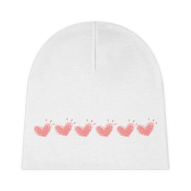 Pink Hearts Baby Beanie