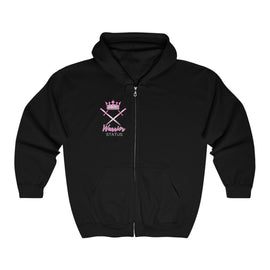 Warrior Status Pink Unisex Heavy Blend Full Zip Hooded Sweatshirt