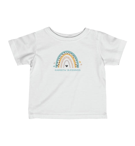 Rainbow Blessings Infant Tee - Pastel Green