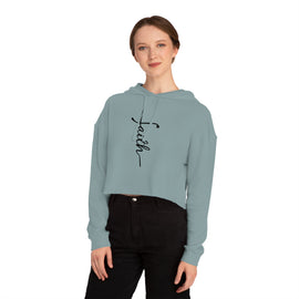 Faith Womens Cropped Hooded Sweatshirt