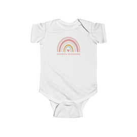 Rainbow Blessings Pastel Pink Infant Bodysuit