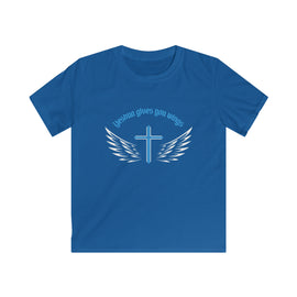 Yeshua Gives You Wings Kids Softstyle Tee