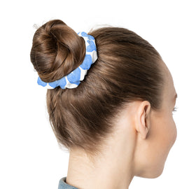 Blue Hearts Scrunchie